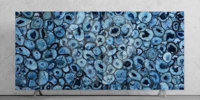 Brazilian Blue Agate Stone Slab