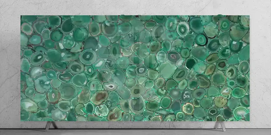 Brazilian Green Agate Stone Slab