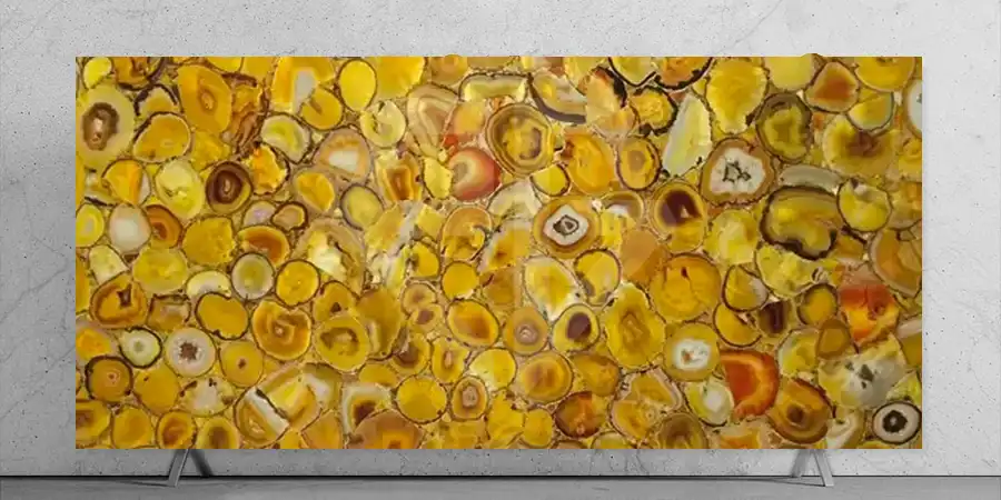 Brazilian Yellow Agate Stone Slab