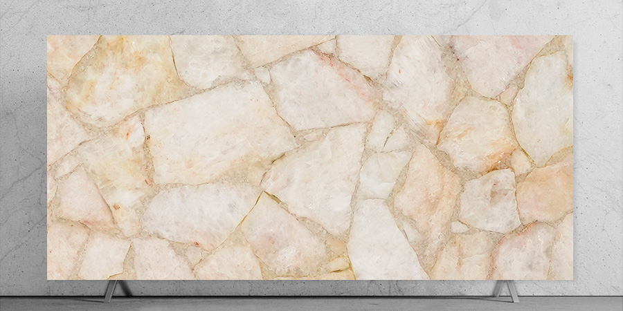Light Golden Quartz Closeup