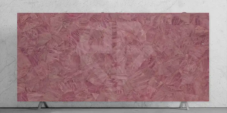 Pink Quartz Dark Stone Slab