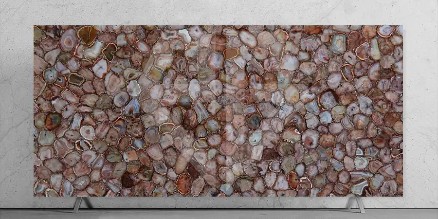 Ruby Agate Stone Slab