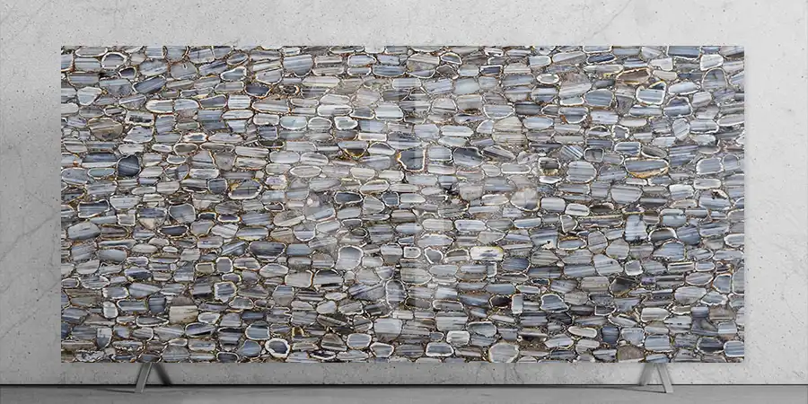 Straight Line Agate Stone Slab