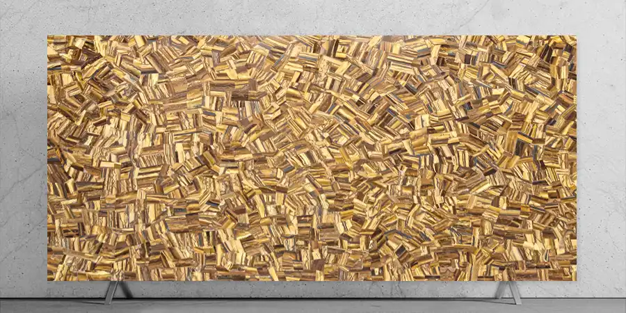 Tiger Eye Zigzag Stone Slab