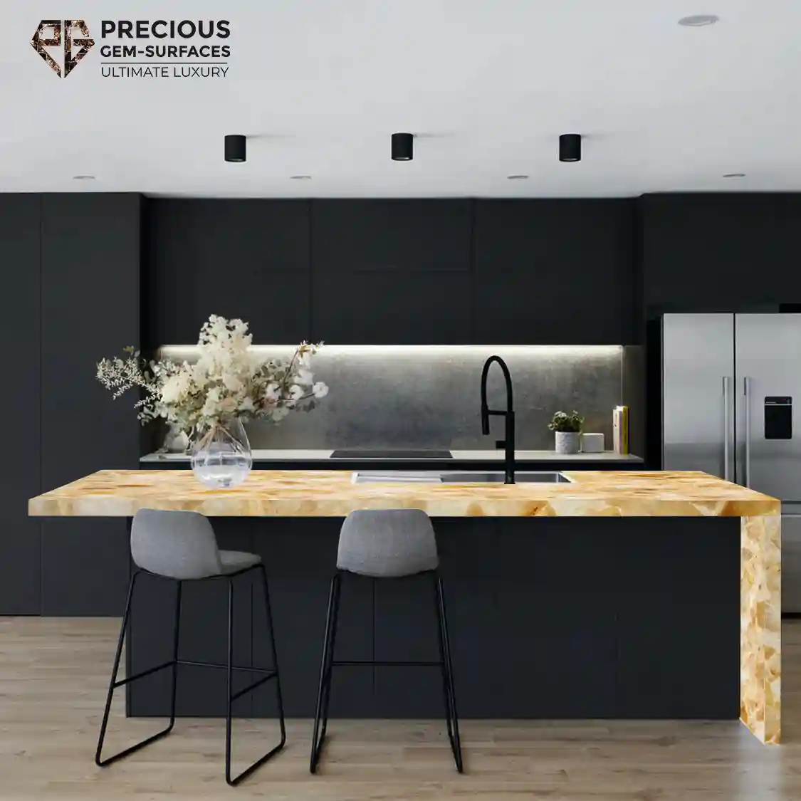 Mother of Pearl in Kitchens and Bathrooms