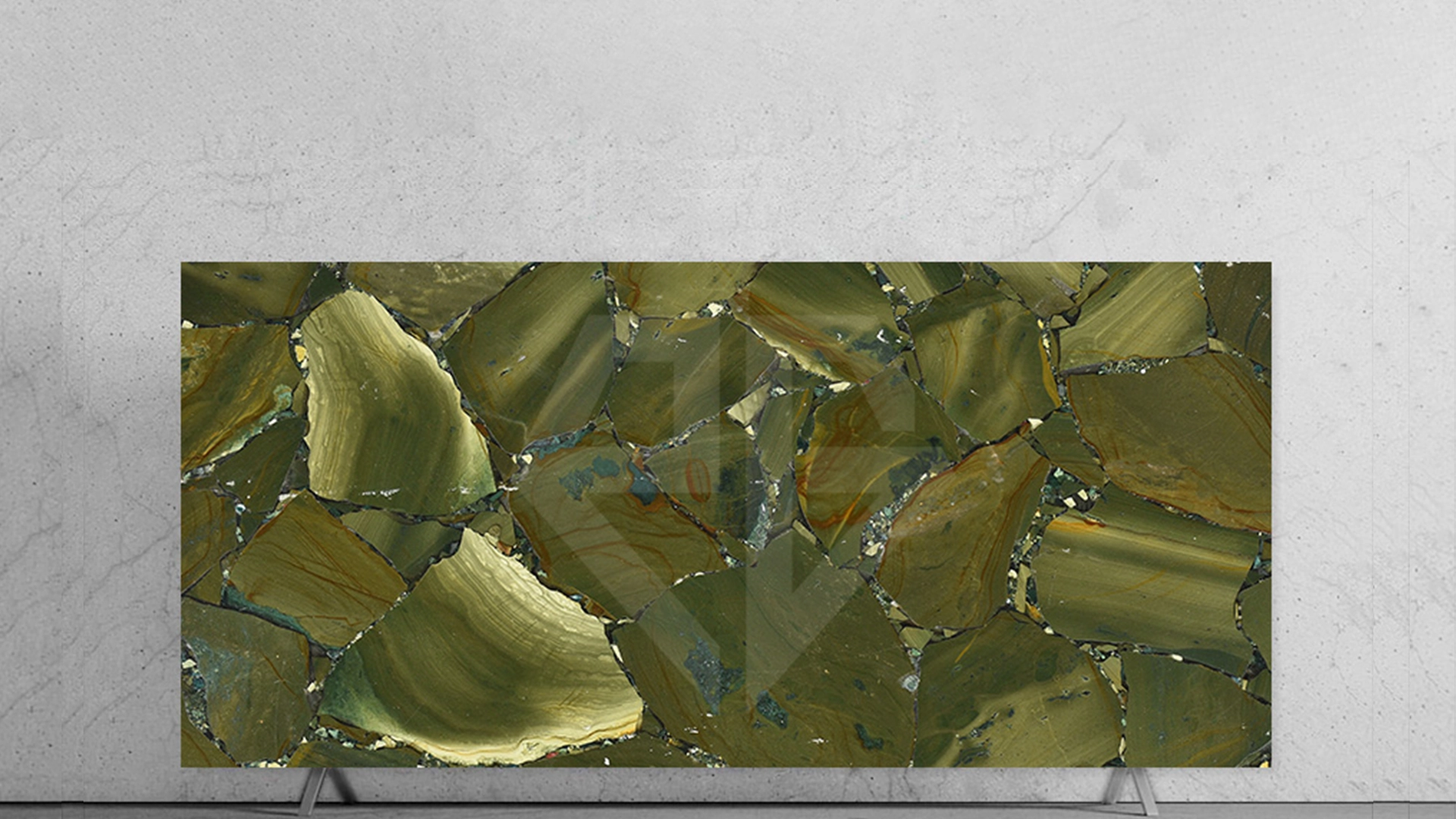 Green Jasper Semiprecious Stone Slab inventory for wholesale